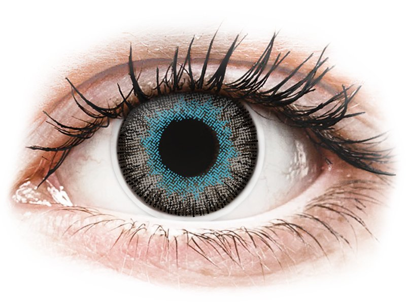 ColourVUE Fusion Blue Gray - dioptria nélkül (2 db lencse) - Coloured contact lenses
