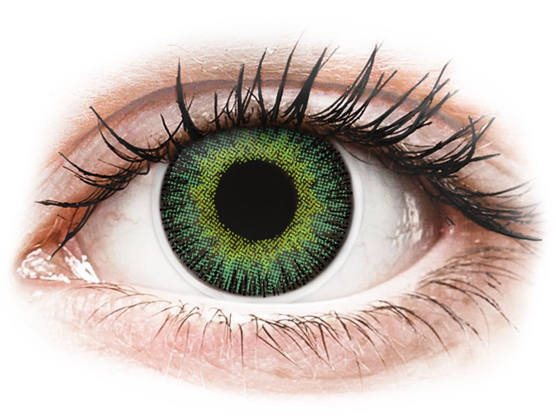 ColourVUE Fusion Green Yellow - dioptriával (2 db lencse) - Coloured contact lenses