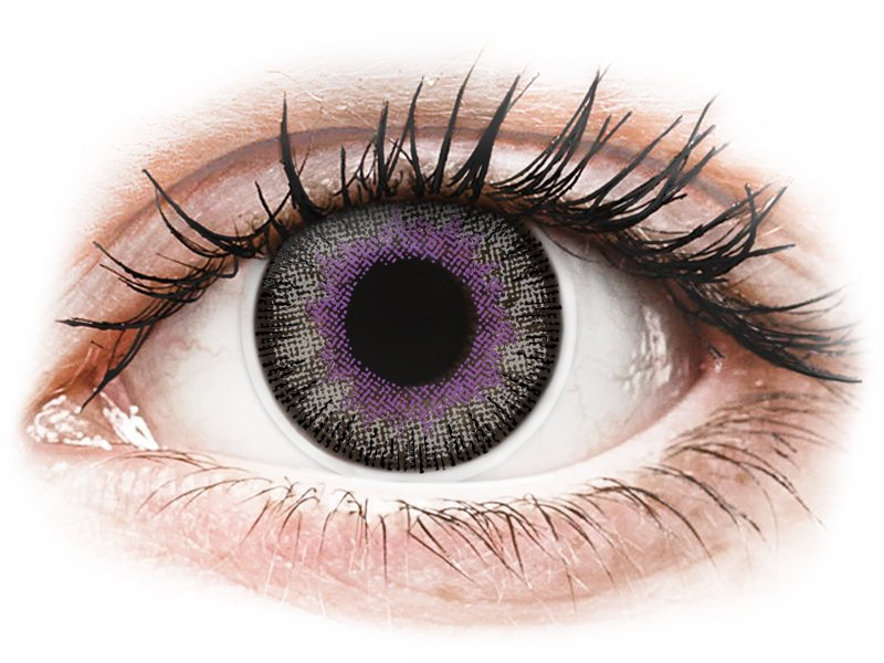 ColourVUE Fusion Violet Gray - dioptria nélkül (2 db lencse) - Coloured contact lenses