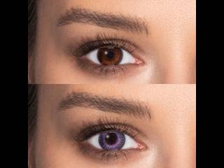 ColourVUE Fusion Violet Gray - dioptria nélkül (2 db lencse)