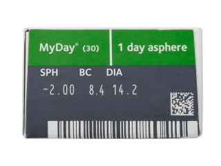 MyDay daily disposable (30 db lencse) - Paraméterek előnézete