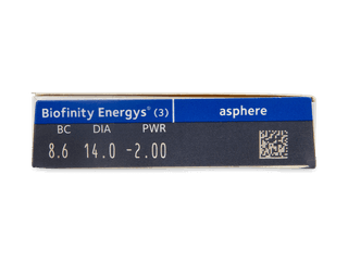 Biofinity Energys (3 lencse) - Paraméterek előnézete