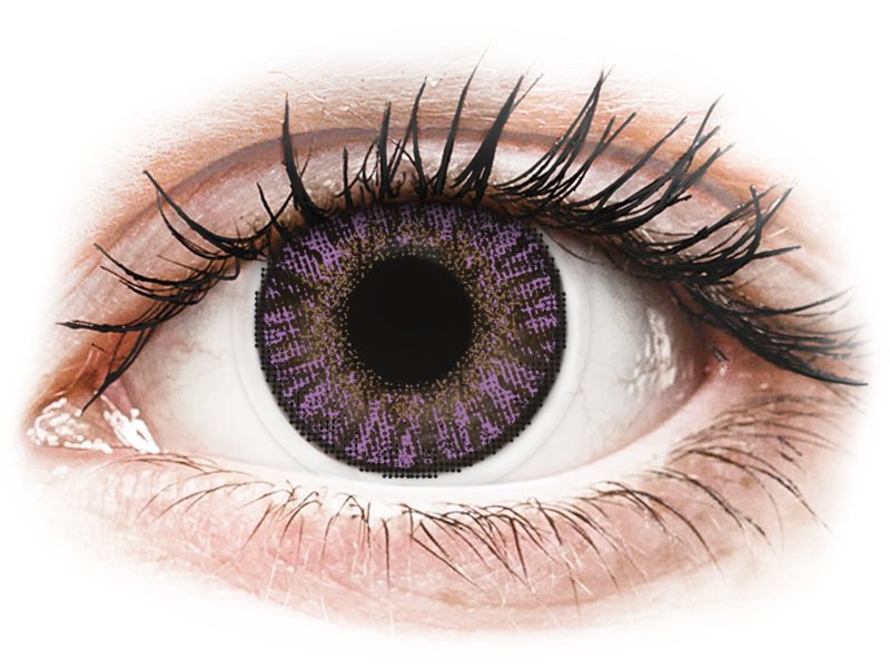 FreshLook ColorBlends Amethyst - dioptriával (2 db lencse) - Coloured contact lenses