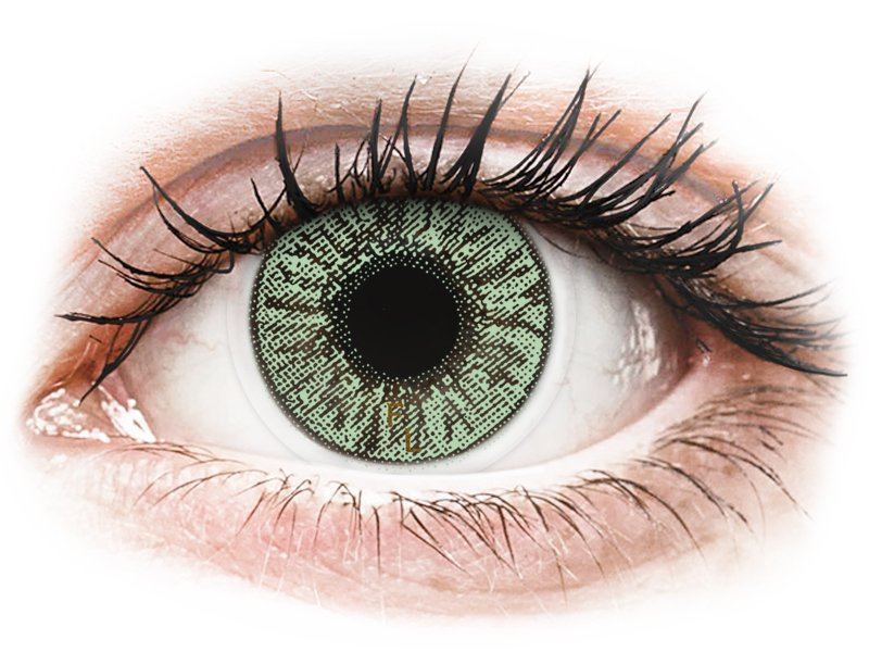 FreshLook Colors Green - dioptriával (2 db lencse) - Coloured contact lenses
