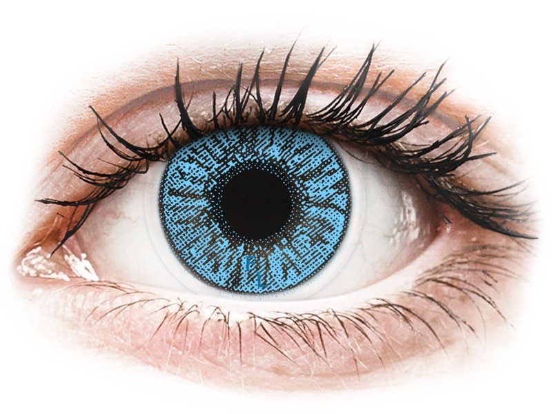FreshLook Colors Sapphire Blue - dioptriával (2 db lencse) - Coloured contact lenses