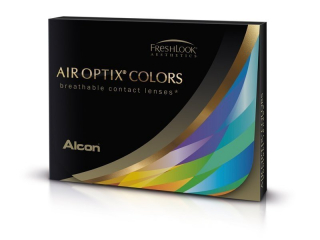 Air Optix Colors - Brilliant Blue - dioptriával (2 db lencse) - Coloured contact lenses