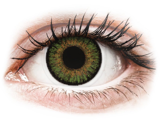 FreshLook One Day Color Green - dioptriával (10 db lencse) - Coloured contact lenses