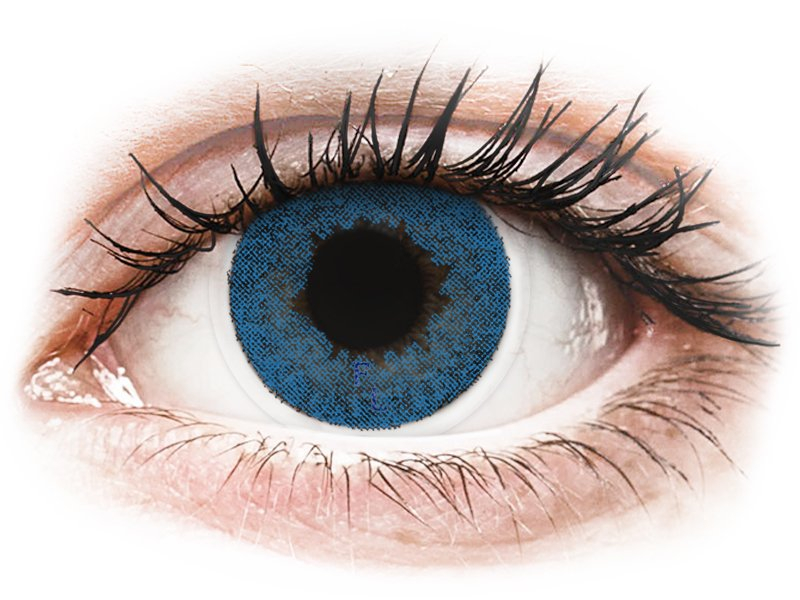 FreshLook Dimensions Pacific Blue - dioptriával (6 db lencse) - Coloured contact lenses