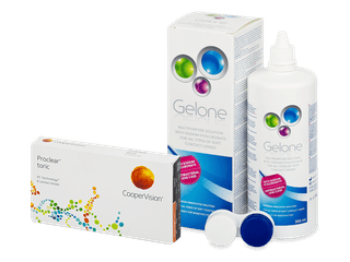 Proclear Toric (6 db lencse) + 360 ml Gelone ápolószer - Kedvezményes csomag