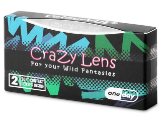 ColourVUE Crazy Lens - Blackout - dioptria nélkül napi lencsék (2 db lencse)
