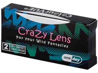 ColourVUE Crazy Lens - White Zombie - dioptria nélkül napi lencsék (2 db lencse) - Coloured contact lenses