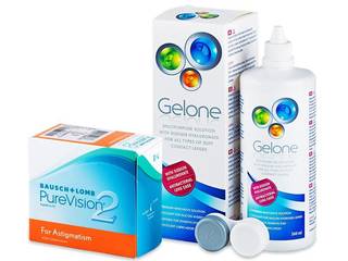 PureVision 2 for Astigmatism (6 db lencse) + 360 ml Gelone ápolószer