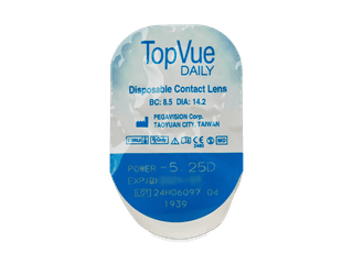 TopVue Daily (10+10 db lencse) - Buborékcsomagolás előnézete