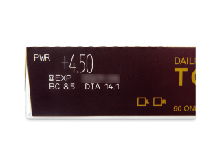 Dailies TOTAL1 (90 db lencse) - Paraméterek előnézete
