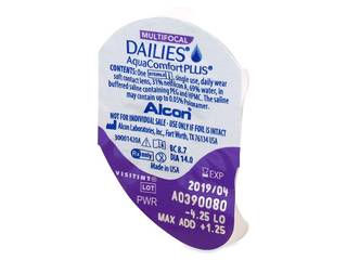 Dailies AquaComfort Plus Multifocal (30 db lencse) - Buborékcsomagolás előnézete