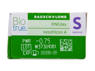 Biotrue ONEday (30 db lencse) - Paraméterek előnézete