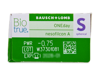 Biotrue ONEday (30 db lencse) - Paraméterek előnézete