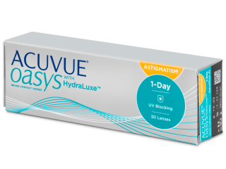 Acuvue Oasys 1-Day with HydraLuxe for Astigmatism (30 db lencse) - Tórikus kontaktlencsék