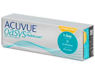 Acuvue Oasys 1-Day with HydraLuxe for Astigmatism (30 db lencse) - Tórikus kontaktlencsék