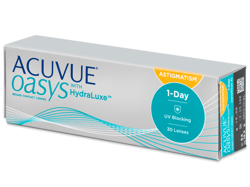 Acuvue Oasys 1-Day with HydraLuxe for Astigmatism (30 db lencse) - Tórikus kontaktlencsék
