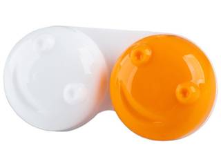 3D Kontaktlencse tartó - narancs