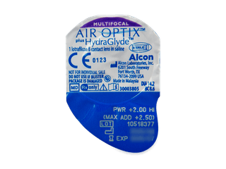 Air Optix plus HydraGlyde Multifocal (6 db lencse) - Buborékcsomagolás előnézete