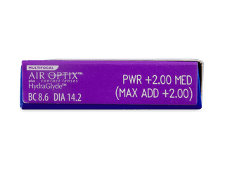 Air Optix plus HydraGlyde Multifocal (6 db lencse) - Paraméterek előnézete