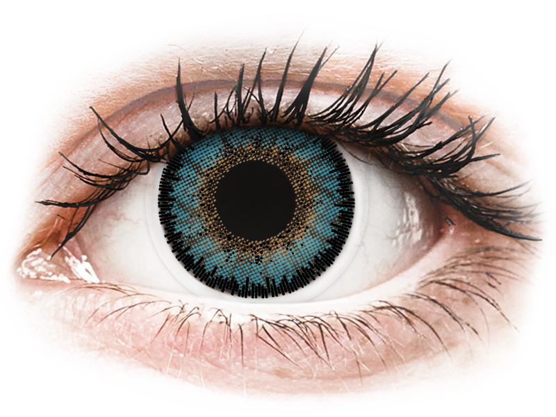 ColourVUE 3 Tones Aqua - dioptria nélkül (2 db lencse) - Coloured contact lenses