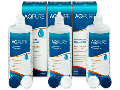 AQ Pure kontaktlencse folyadék 3 x 360 ml