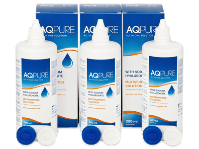 AQ Pure kontaktlencse folyadék 3 x 360 ml