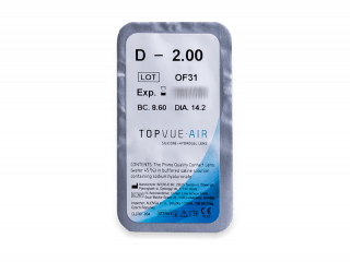 TopVue Air (6 db lencse)  - Buborékcsomagolás előnézete