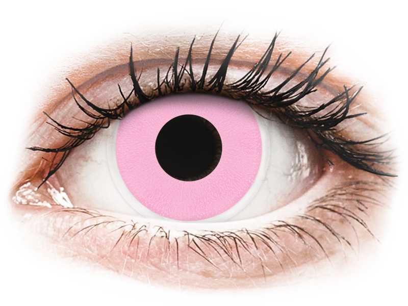 ColourVUE Crazy Lens - Barbie Pink - dioptria nélkül (2 db lencse) - Coloured contact lenses