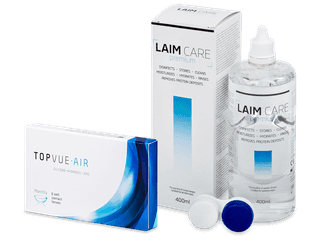 TopVue Air (6 db lencse) + 400 ml LAIM-CARE ápolószer