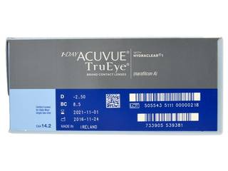 1 Day Acuvue TruEye (180 db lencse) - Paraméterek előnézete