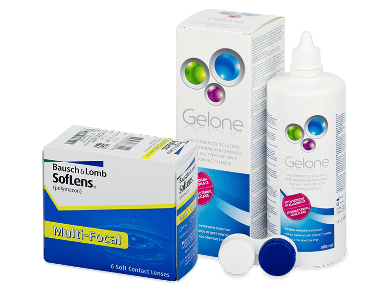 SofLens Multi-Focal (6 db lencse) + Gelone kontaktlencse folyadék 360 ml - Kedvezményes csomag