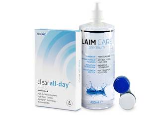 Clear All-Day (6 db lencse) + Laim Care kontaktlencse folyadék 400 ml - Korábbi csomagolás