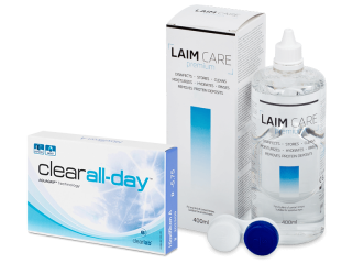Clear All-Day (6 db lencse) + 400 ml Laim-Care ápolószer - Kedvezményes csomag