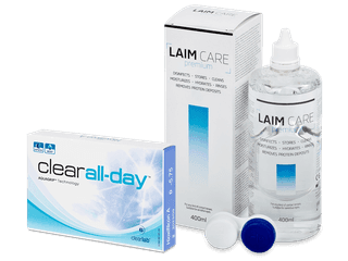 Clear All-Day (6 db lencse) + 400 ml Laim-Care ápolószer