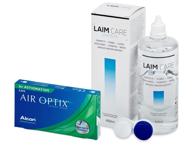 Air Optix for Astigmatism (6 db lencse) + 400 ml Laim-Care ápolószer - Kedvezményes csomag