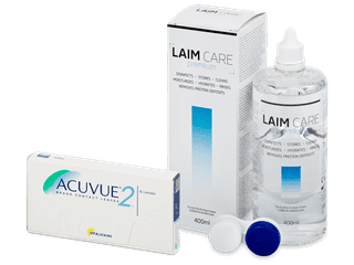 Acuvue 2 (6 db lencse) + 400 ml Laim-Care ápolószer