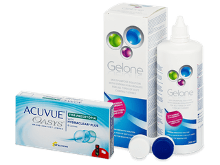Acuvue Oasys for Presbyopia (6 db lencse) + Gelone kontaktlencse folyadék 360 ml - Kedvezményes csomag