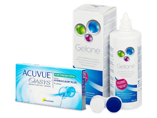 Acuvue Oasys for Presbyopia (6 db lencse) + Gelone kontaktlencse folyadék 360 ml - Kedvezményes csomag