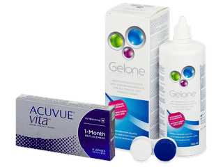 Acuvue Vita (6 db lencse) + Gelone kontaktlencse folyadék 360 ml