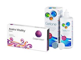 Avaira Vitality Toric (6 db lencse) + 360 ml Gelone ápolószer