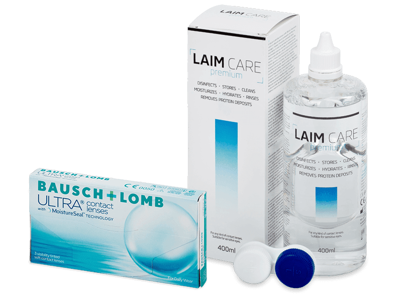 Bausch + Lomb ULTRA (3 db lencse) + Laim Care kontaktlencse folyadék 400 ml - Kedvezményes csomag