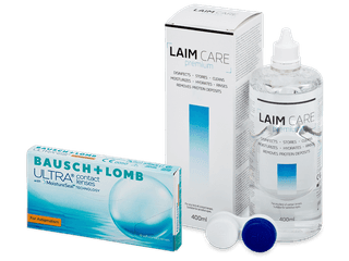 Bausch + Lomb ULTRA for Astigmatism (6 db lencse) + 400 ml Laim-Care ápolószer