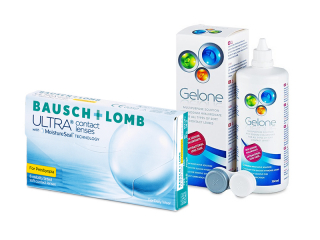 Bausch + Lomb ULTRA for Presbyopia (6 db lencse) + 360 ml Gelone ápolószer