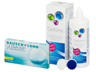 Bausch + Lomb ULTRA for Presbyopia (6 db lencse) + Gelone kontaktlencse folyadék 360 ml - Kedvezményes csomag