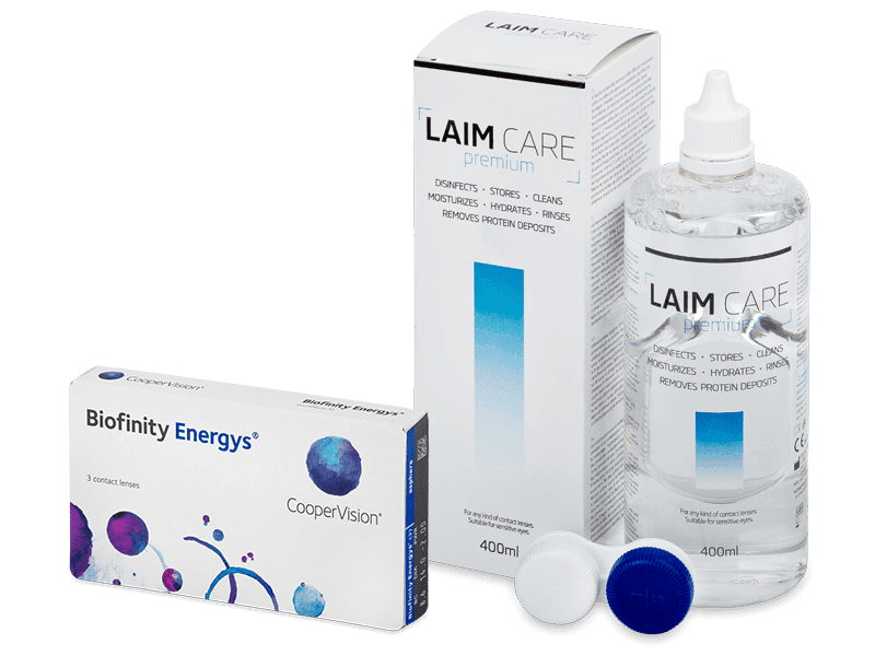 Biofinity Energys (3 db lencse) + Laim Care kontaktlencse folyadék 400 ml - Kedvezményes csomag