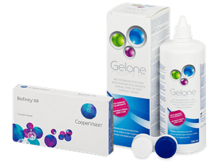 Biofinity XR (3 db lencse) + Gelone kontaktlencse folyadék 360 ml